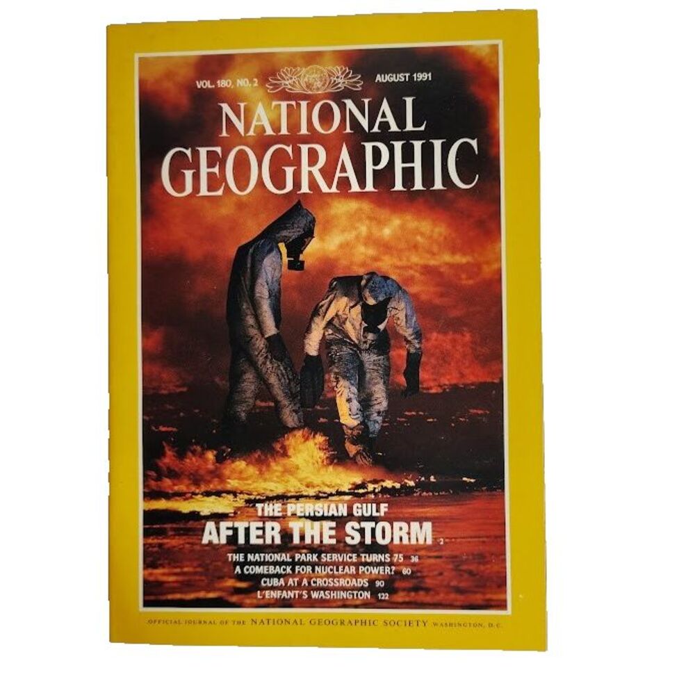 National Geographic Magazine The Persian Gulf August 1991 Vol 180 No 2